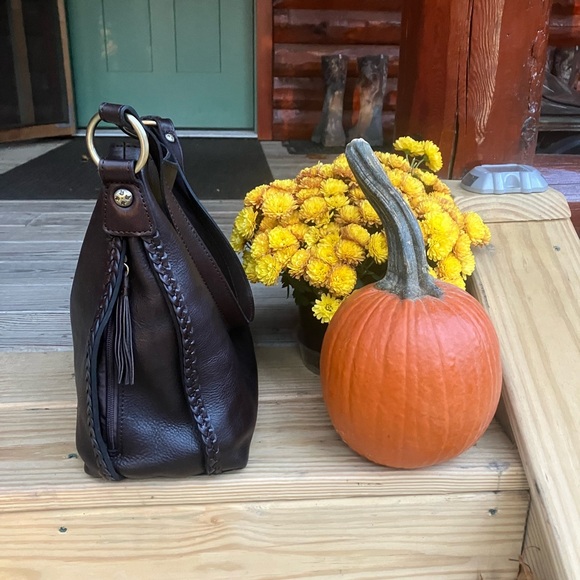 Patricia Nash Dark Brown Leather Shoulder Bag KALISPELL style P1455625 - Picture 3 of 7